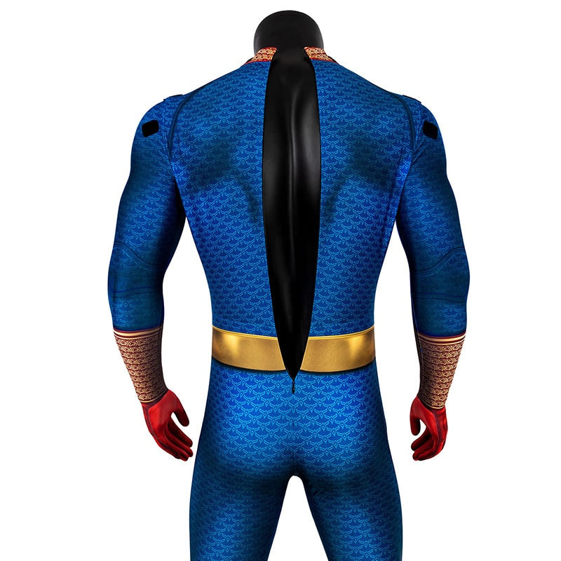 Marvel The Boys Supervillain Homelander Cosplay Costume Jumpsuit Bodysuit Cloak Halloween Party Outfit Suit