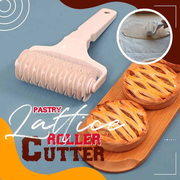 1PC High Quality Pie Pizza Cutter Pastry Bakeware Embossing Dough Lattice Roller Cutter Cake Tools Plastic