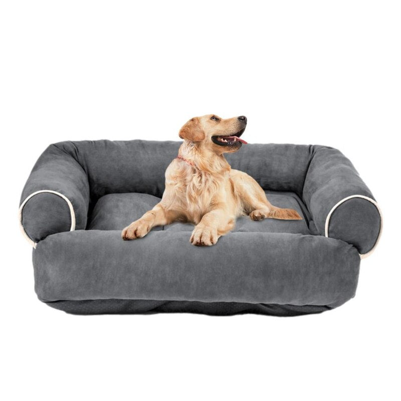 Super Soft Pet Dog Bed Dog Sofa - Style Pet Bed with Anti-slip Plastic