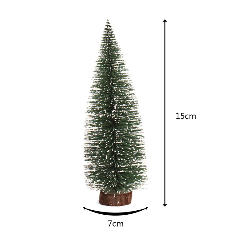 Mini Pine Christmas Tree Artificial Tabletop Decorations Festival Plastic Miniature Trees 2022 New Year Decorations for Xmas