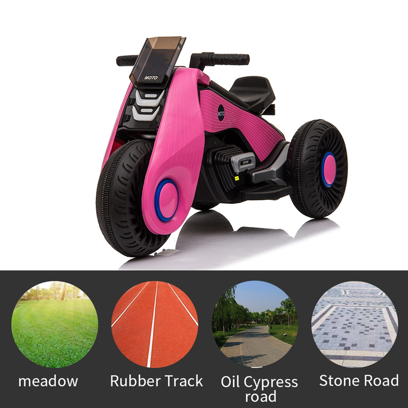 The New 3-wheel Electric Motorcycle Can Ride 3-8-year-old Baby's Toy Car Outdoor Game