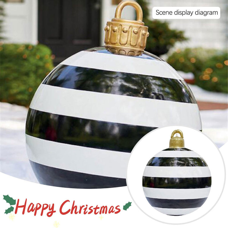 Outdoor Christmas Inflatable Decorated Ball PVC Giant Big Large Balls Xmas Tree Decorations Toy Ball