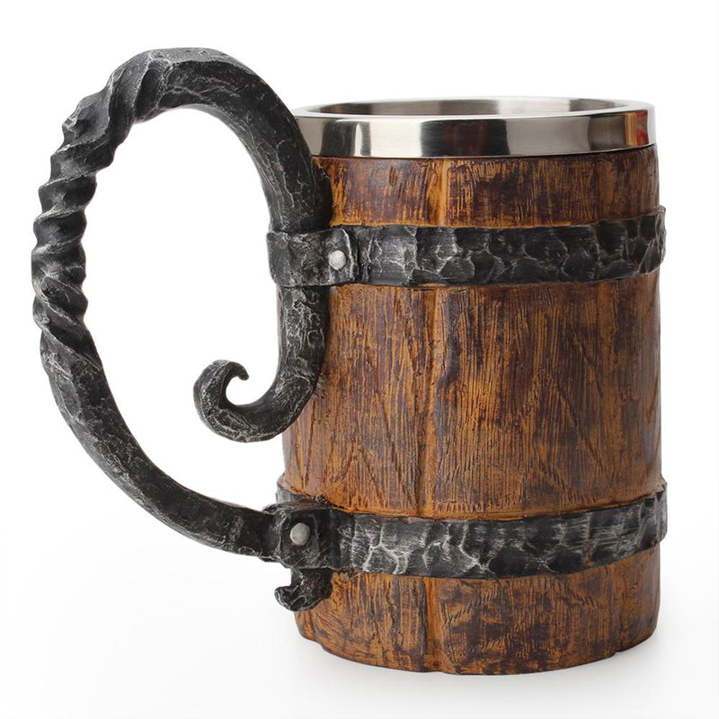 Creative Skull Mug Viking Drinking Cup - Resin Skull Mug Beer Tea Cups Bar Drinkware