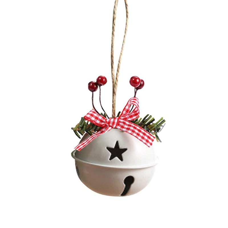 Christmas Bell Red White Green Metal Jingle Bells Christmas Tree Hanging Pendant Ornament Christmas Decoration for Home