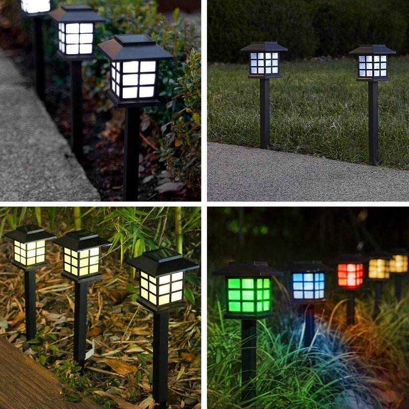 Solar Pathway LED Lights Lawn Lamp Waterproof Outdoor Lantern Garden Lighting Solar Powered Landscape Decoration for Walkway