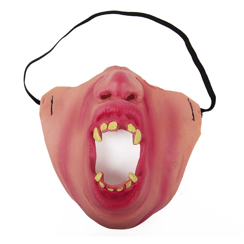 Funny Adult Party Mask Clown Cosplay - Props Humorous Elastic Band Half Face Horrible Scary Masks Decor Carnival Joy Unisex