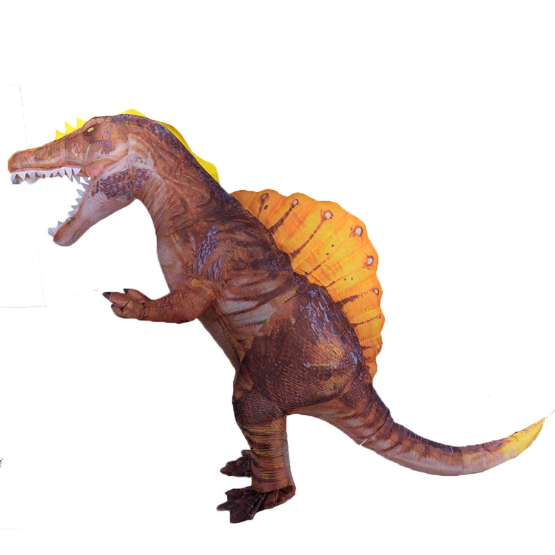 New Inflatable Dino T-Rex Spinosaurus Pterosaur Triceratops Adult Velociraptor Costume Mascot Cosplay Halloween Women Man Kid
