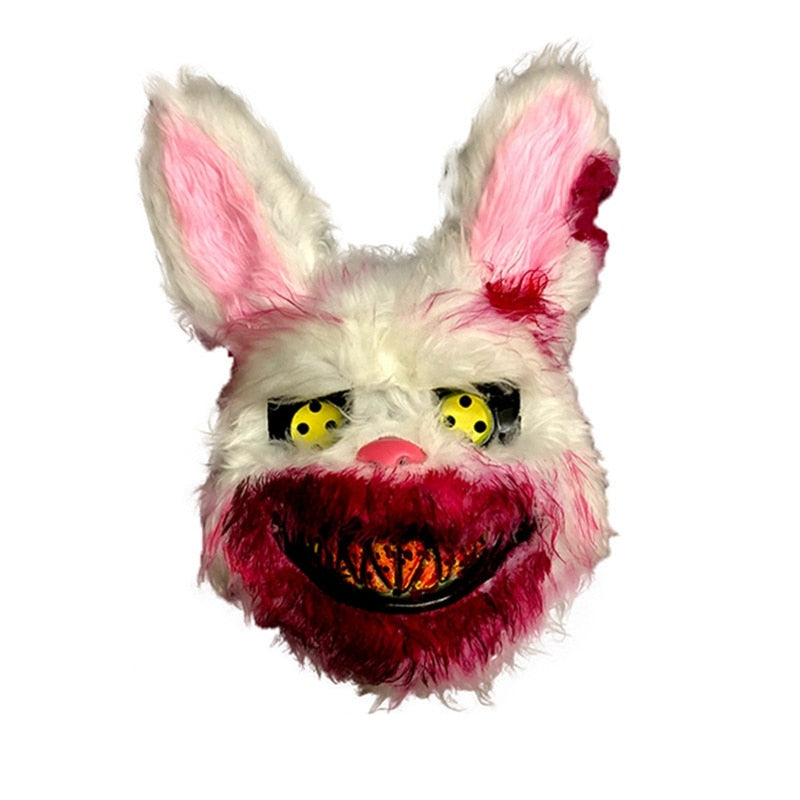 Rabbit Cosplay Mask Halloween Party Scary Head Cover