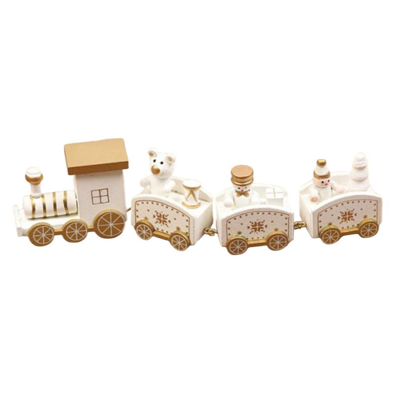 Wooden Christmas Train Kids Toy Christmas Decorations For Home Xmas Navidad Noel Gifts Christmas Ornament New Year
