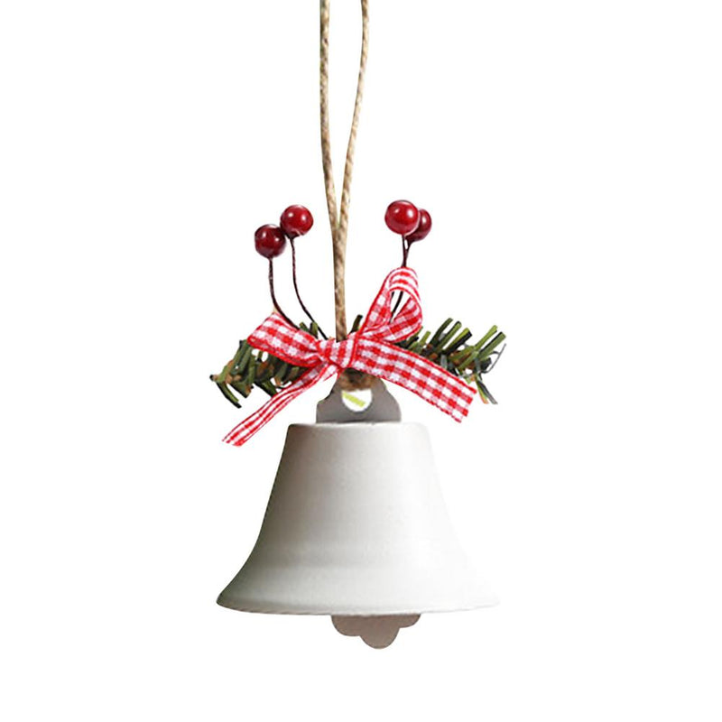Christmas Bell Red White Green Metal Jingle Bells Christmas Tree Hanging Pendant Ornament Christmas Decoration for Home