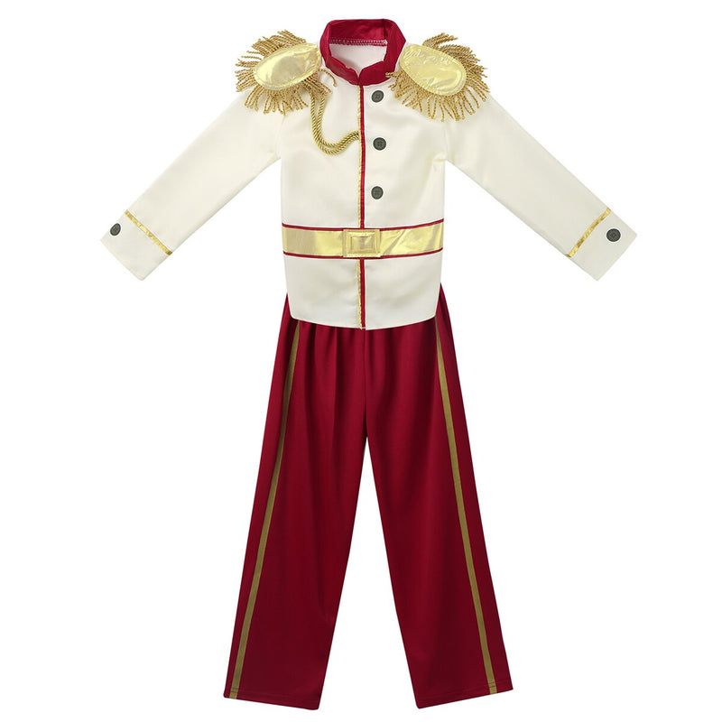 Kids Boys Medieval Royal Prince Costume Outfit Children Tops with Pants Set for Halloween Cosplay Carnival Themed Fancy Party