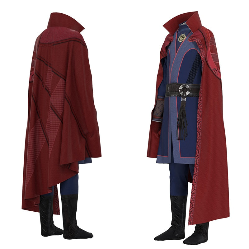 Doctor Strange Cosplay Costume Red Cloak Robe Halloween