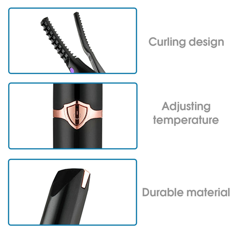 Compact Heated Beauty Eyelash Curler