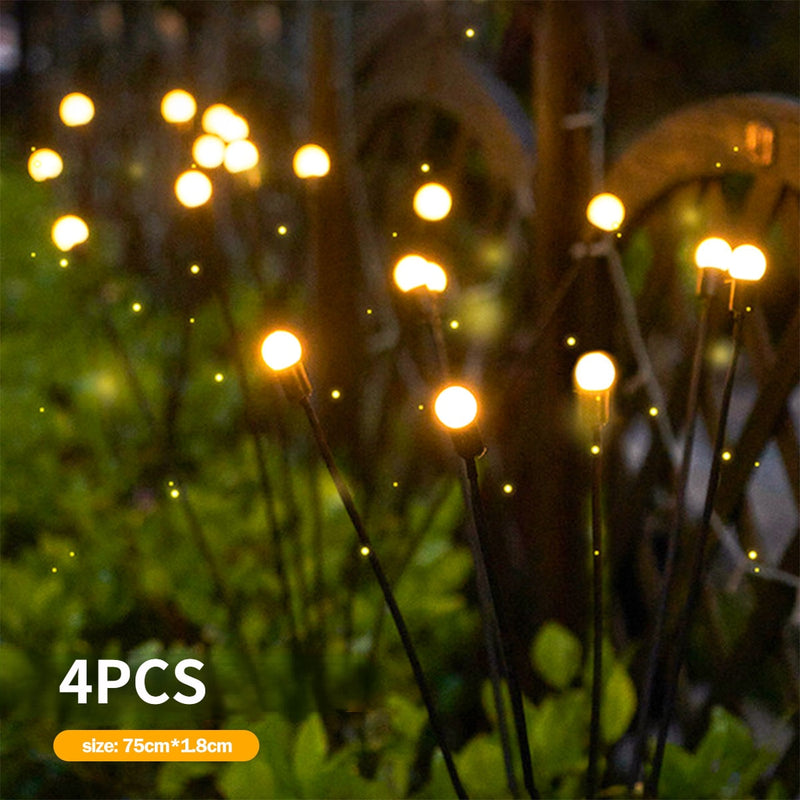 Solar LED Light Garden Decor Firework - Powered Firefly Light Garden Lights Christmas Decor