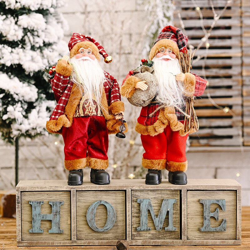 Merry Christmas Decorations for Home Christmas Santa Claus Doll 2022 Christmas Tree Ornament  Navidad Natal Gifts New Year