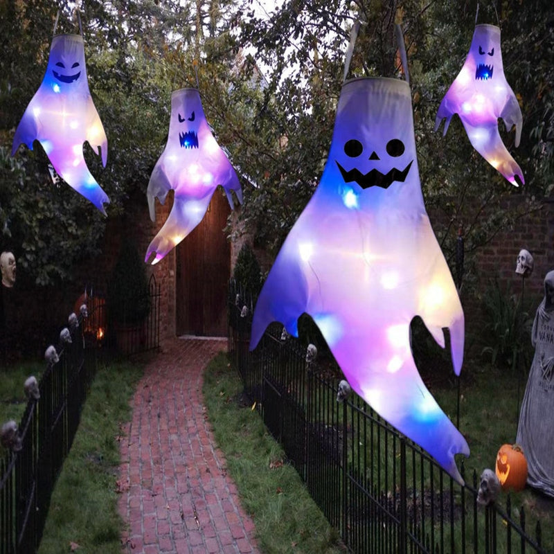 Halloween Outdoor Light Battery Power Skeleton Ghost Horror Grimace Glowing