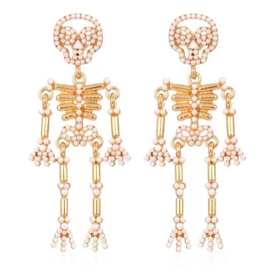 Exaggerated 2022 Halloween Witch Character Funny Earrings for Woman Party Casual