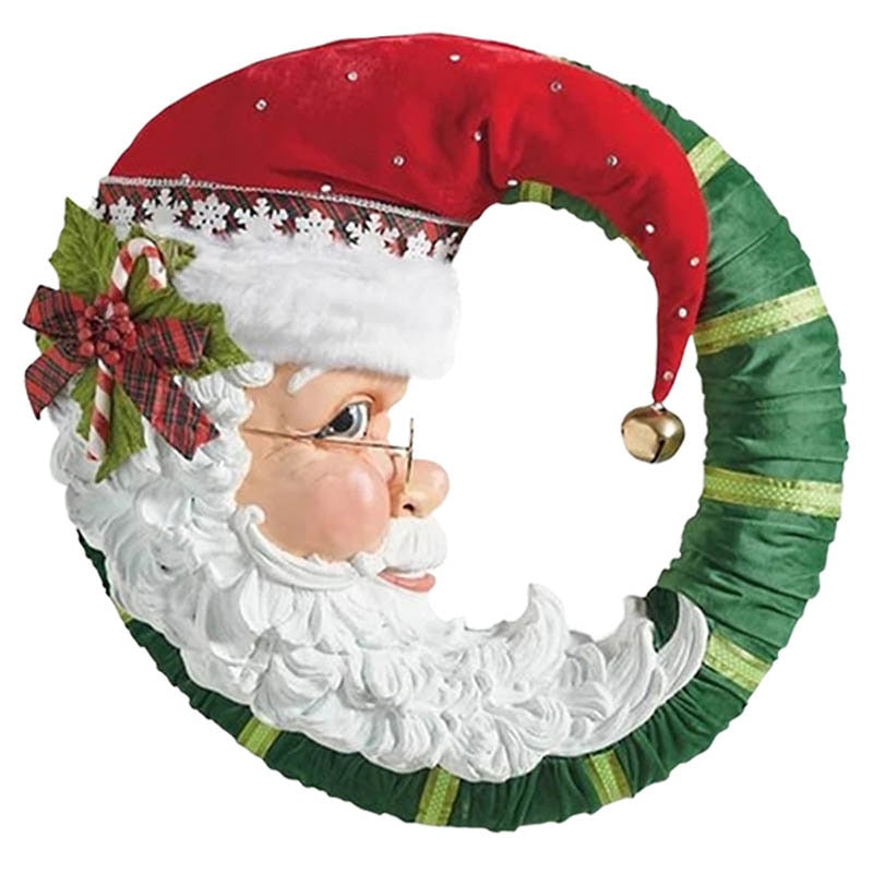Christmas Crystal Tree Santa Claus Snowman Rotating Sculpture Window Paste Sticker Winter