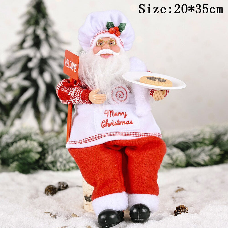 Merry Christmas Decorations for Home Christmas Santa Claus Doll 2022 Christmas Tree Ornament  Navidad Natal Gifts New Year