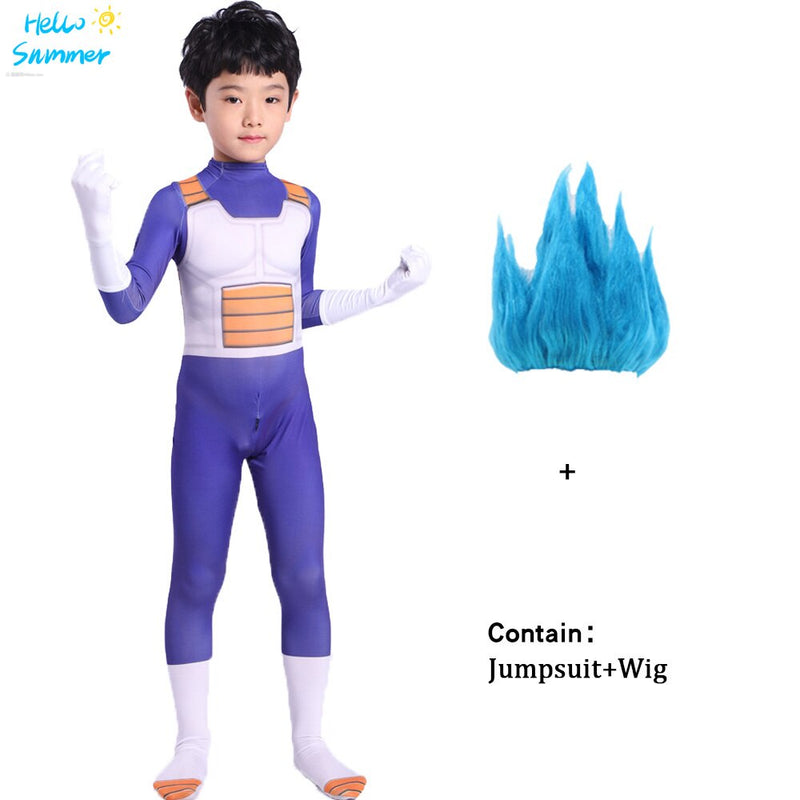 Son Goku Movie Baby Kids Vegeta Cosplay Costume Jumpsuits