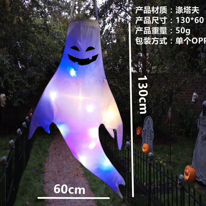 Halloween Outdoor Light Battery Power Skeleton Ghost Horror Grimace Glowing