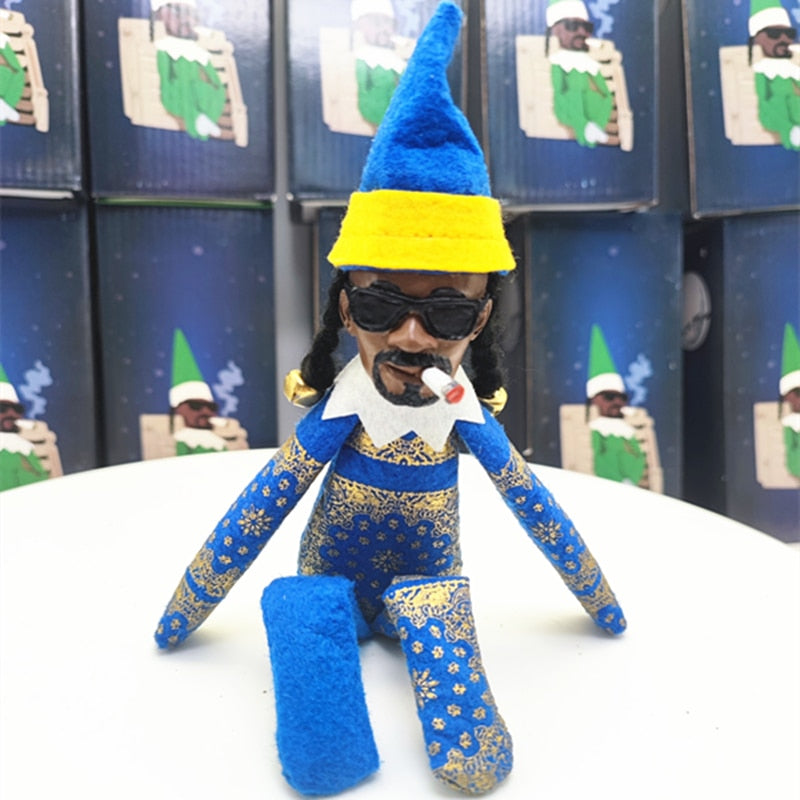 Snoop on A Stoop Christmas Elf Doll Spy on A Bent Christmas Elf Doll Home Decoration New Year Christmas Gift Toy