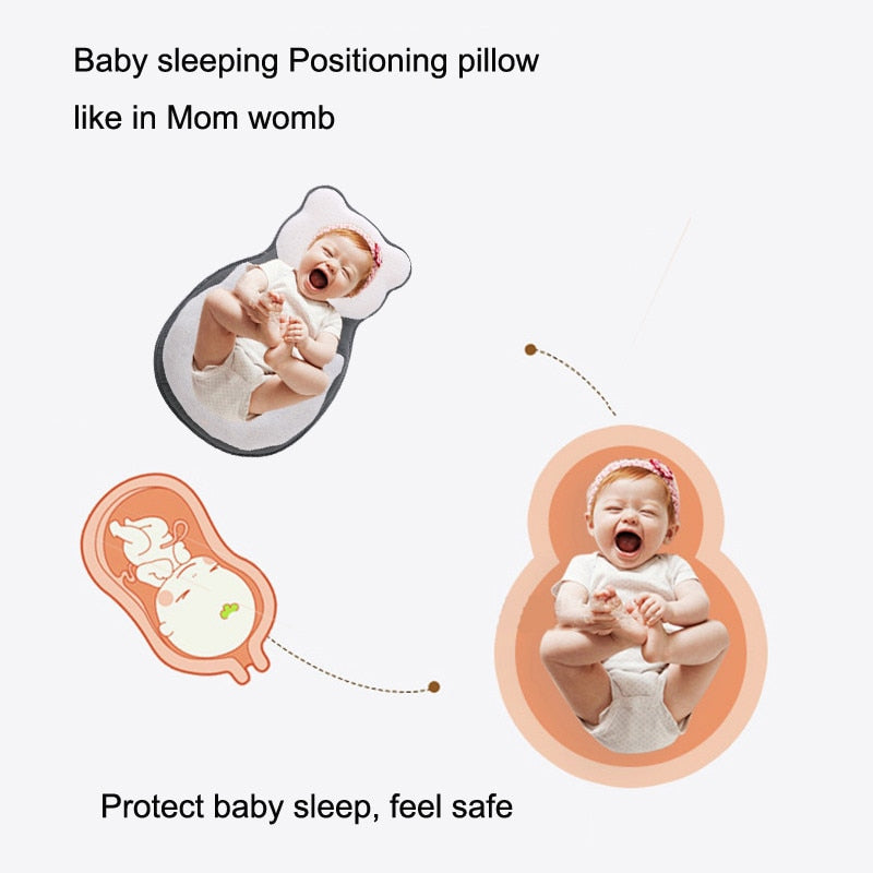 Ultra Soft Anti Roll Newborn Baby Sleep Lounger Positioner Pillow