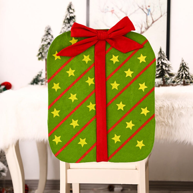 Christmas Non-woven Dinner Table Red Chair Back Covers Xmas Christmas Decorations for Home New Year