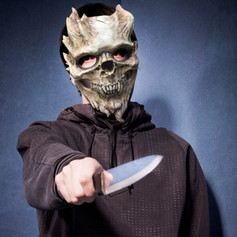 Horror Halloween Skeleton Mask Skull Warrior Mask Death Skull Mask Demon Skull Horror Party Masque Masquerade Masks
