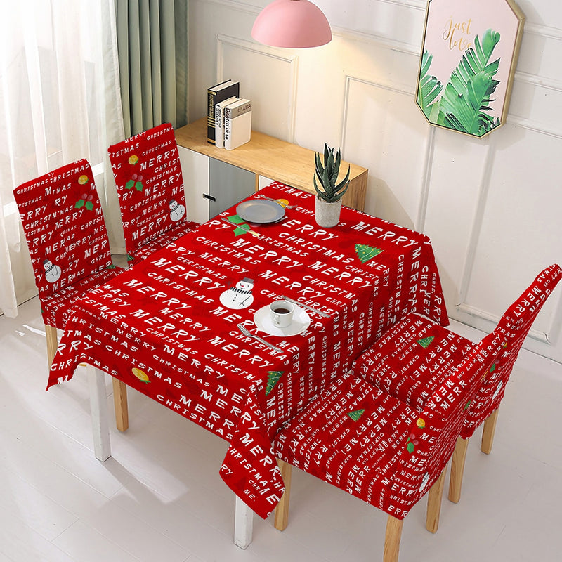 New Christmas Tablecloth Holiday Decoration Oil-proof and Waterproof Rectangular Wedding Decor Tablecloth Home Nappe De Table