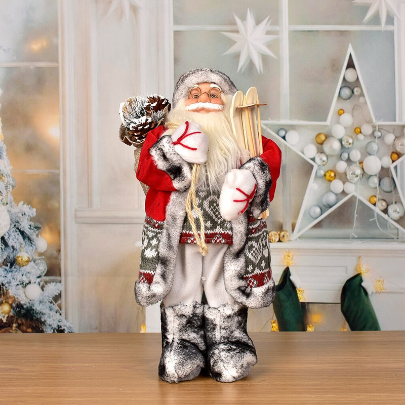 30cm Santa Claus Dolls Christmas for Home Window Table Decoration Xmas Figurines Christmas Gift for Kid Gift Toys