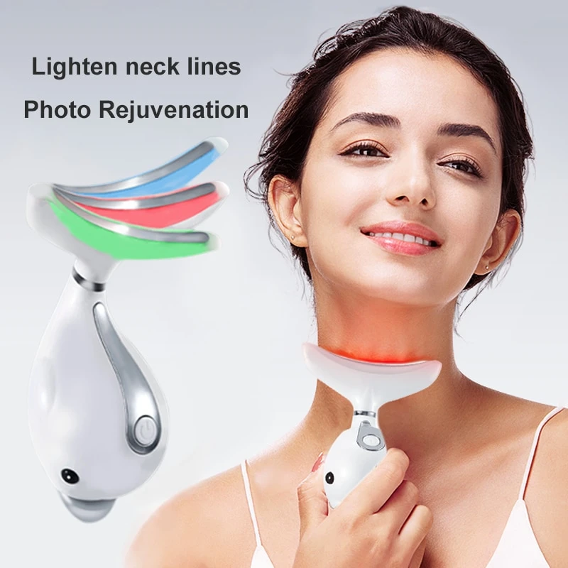 Neck Face Beauty Device - Therapy Skin Tighten Reduce Double Chin Anti Wrinkle