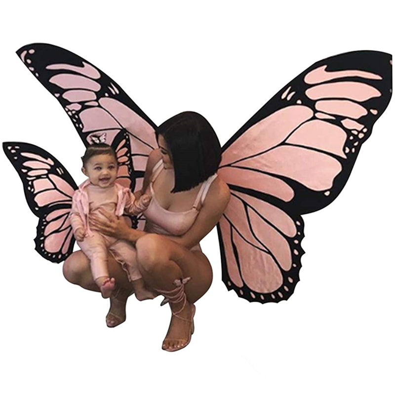 Women Bling Pink Butterfly Wings Bodysuit Dance Costume - (KYLIE JENNER)