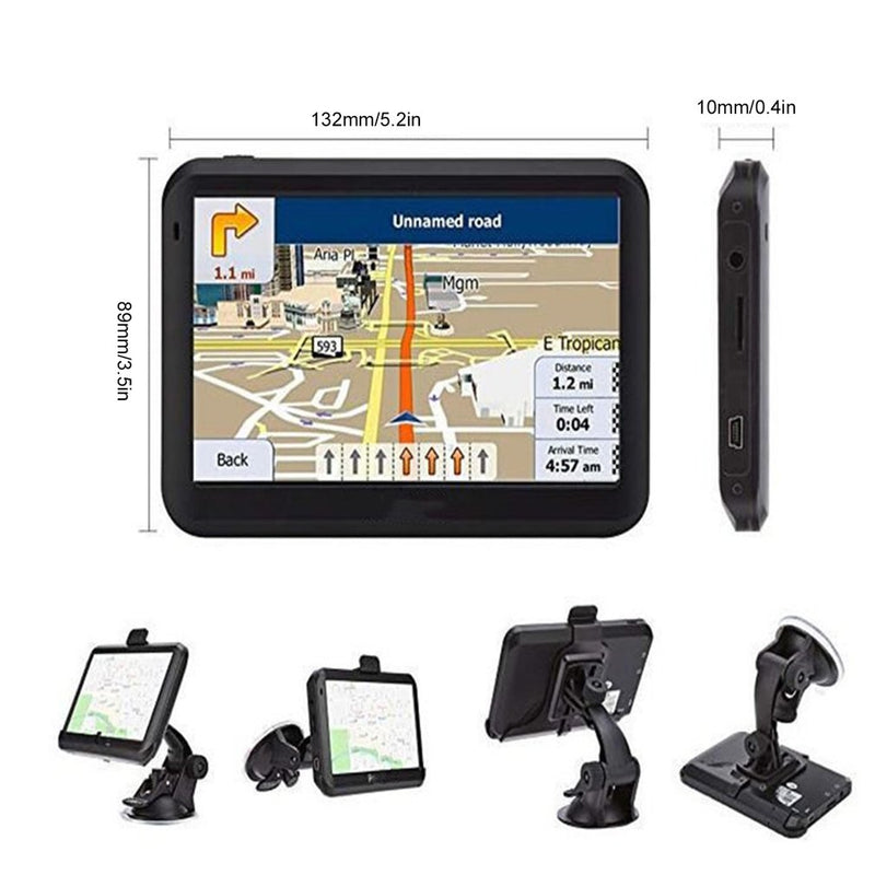 7-inch 8GB Navigation System GPS Car Navigation Touch Screen  -The Latest Map With Voice Guidance And Speed Warning