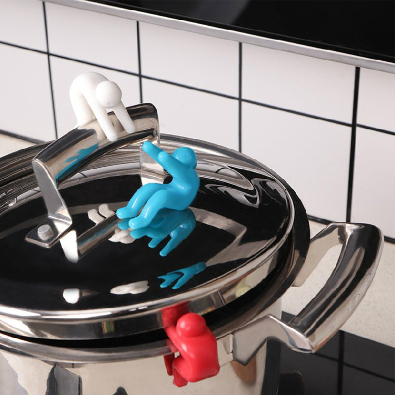 Creative Kitchen Gadget Cover Anti Overflow Device Preventer Prevent Soup Overflowing Silica Gel Kitchen Accessories